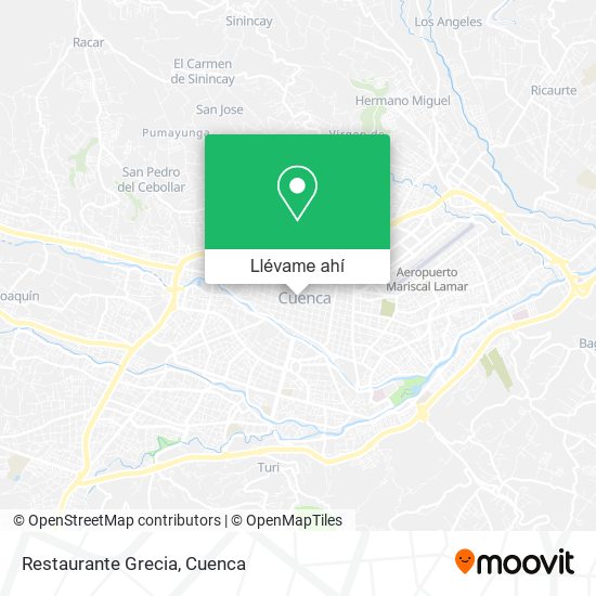 Mapa de Restaurante Grecia