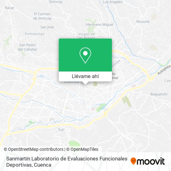 Mapa de Sanmartín Laboratorio de Evaluaciones Funcionales Deportivas