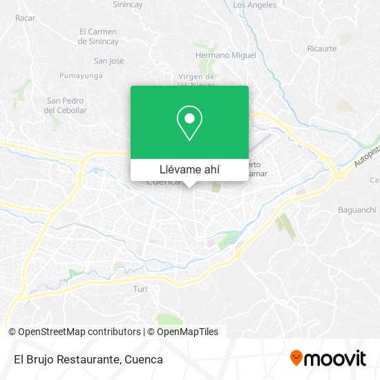 Mapa de El Brujo Restaurante