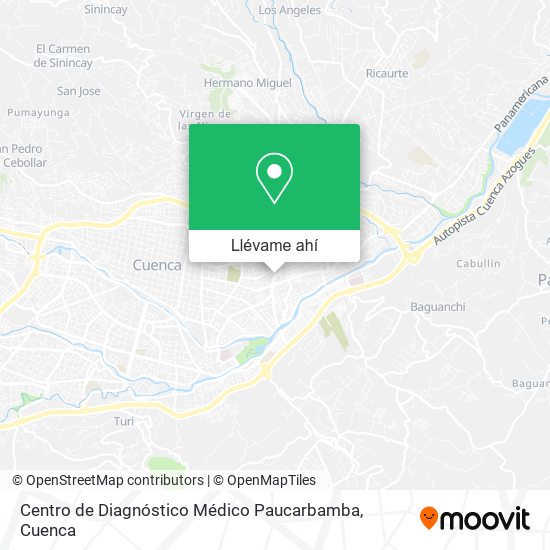Mapa de Centro de Diagnóstico Médico Paucarbamba