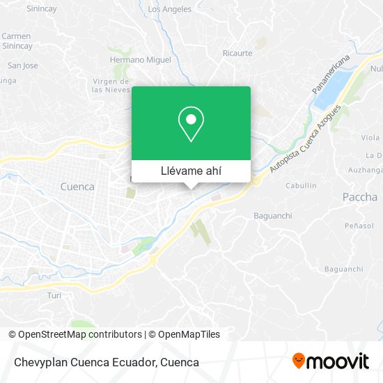 Mapa de Chevyplan Cuenca Ecuador