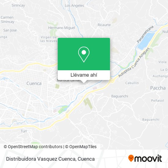 Mapa de Distribuidora Vasquez Cuenca