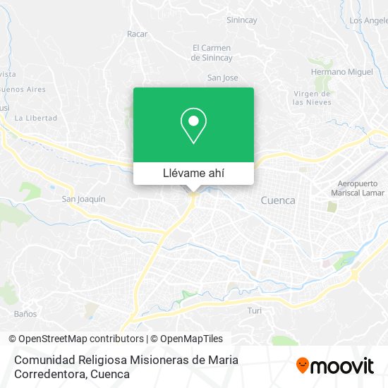 Mapa de Comunidad Religiosa Misioneras de Maria Corredentora