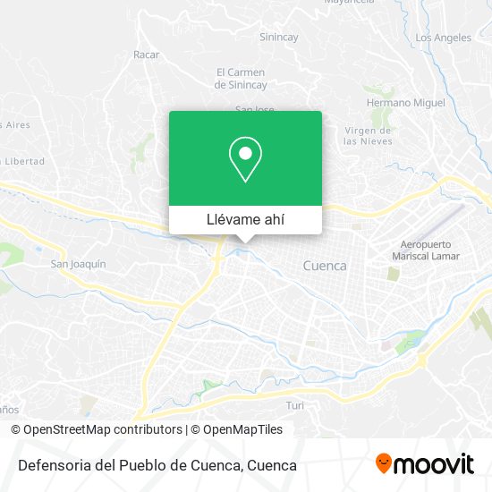 Mapa de Defensoria del Pueblo de Cuenca