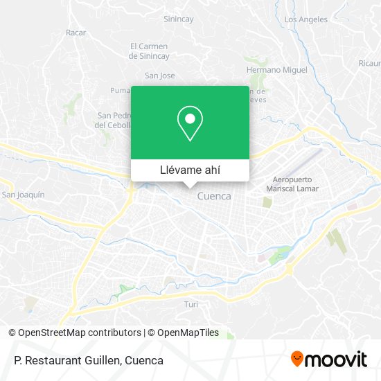 Mapa de P. Restaurant Guillen