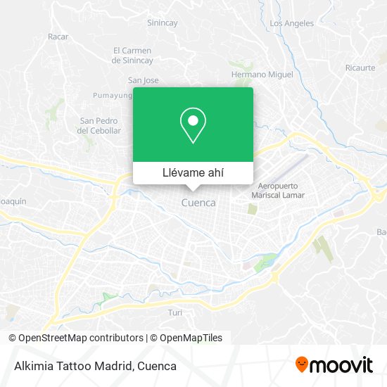 Mapa de Alkimia Tattoo Madrid