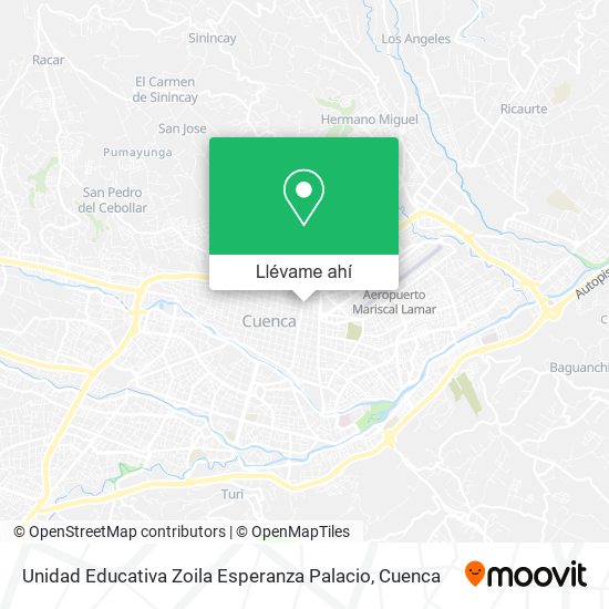 Mapa de Unidad Educativa Zoila Esperanza Palacio