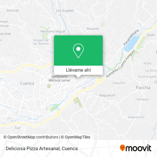 Mapa de Deliciosa Pizza Artesanal