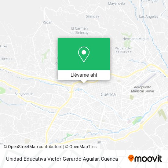 Mapa de Unidad Educativa Victor Gerardo Aguilar