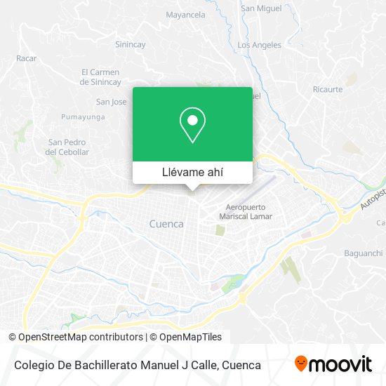 Mapa de Colegio De Bachillerato Manuel J Calle