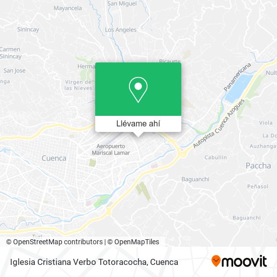 Mapa de Iglesia Cristiana Verbo Totoracocha