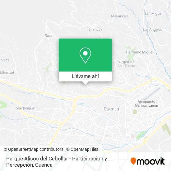Mapa de Parque Alisos del Cebollar - Participación y Percepción