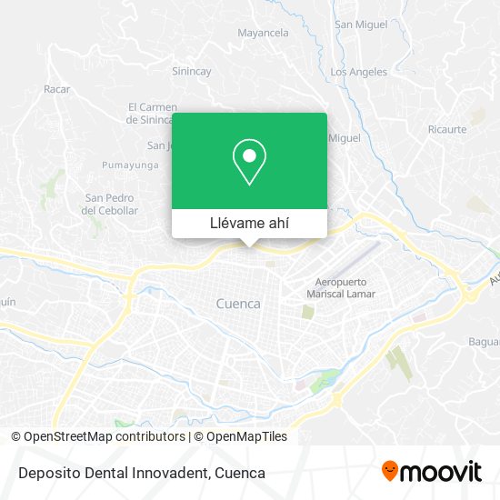 Mapa de Deposito Dental Innovadent