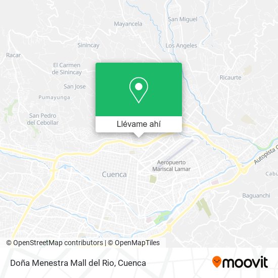 Mapa de Doña Menestra Mall del Rio