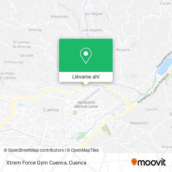 Mapa de Xtrem Force Gym Cuenca