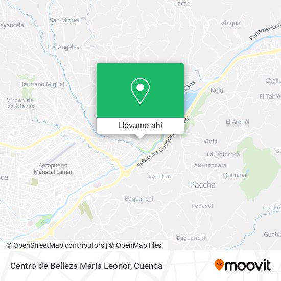 Mapa de Centro de Belleza María Leonor