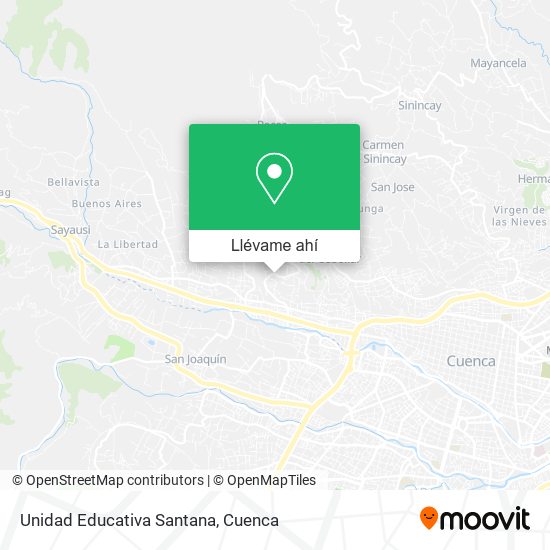 Mapa de Unidad Educativa Santana
