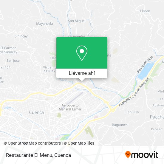 Mapa de Restaurante El Menu
