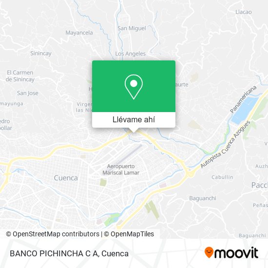 Mapa de BANCO PICHINCHA C A