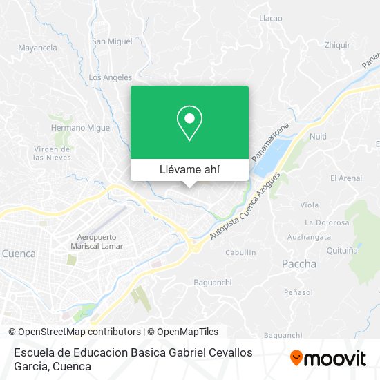 Mapa de Escuela de Educacion Basica Gabriel Cevallos Garcia