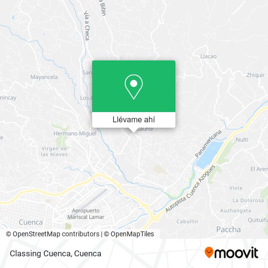 Mapa de Classing Cuenca