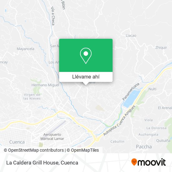 Mapa de La Caldera Grill House