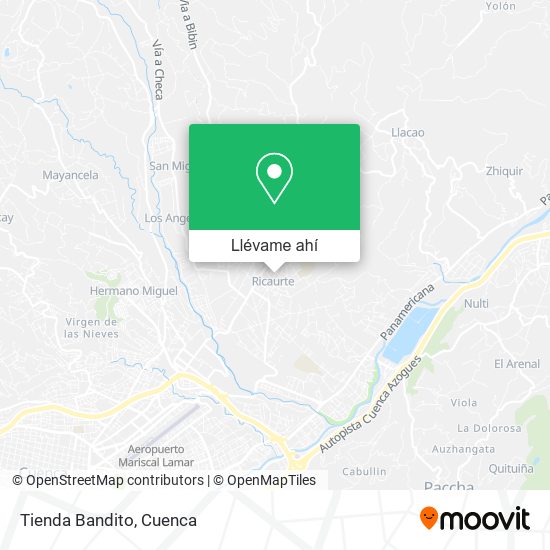 Mapa de Tienda Bandito