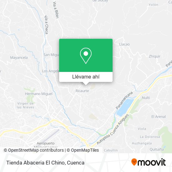 Mapa de Tienda Abaceria El Chino