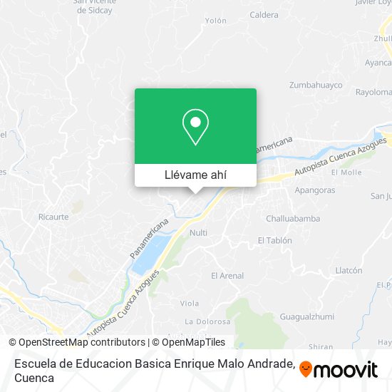 Mapa de Escuela de Educacion Basica Enrique Malo Andrade