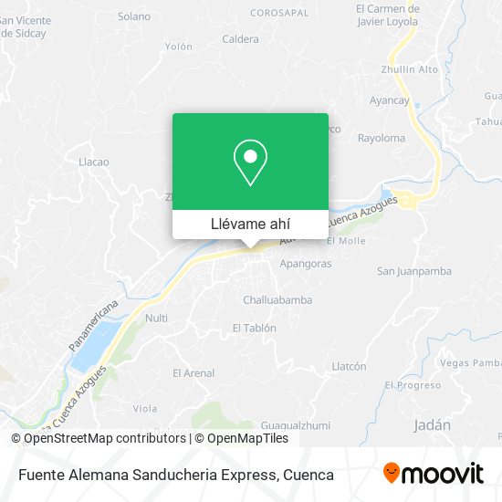 Mapa de Fuente Alemana Sanducheria Express