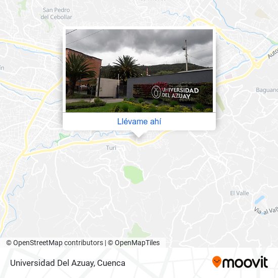 Mapa de Universidad Del Azuay