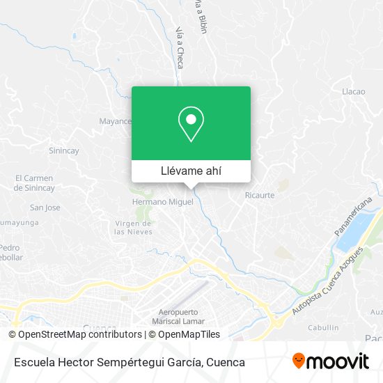 Mapa de Escuela Hector Sempértegui García