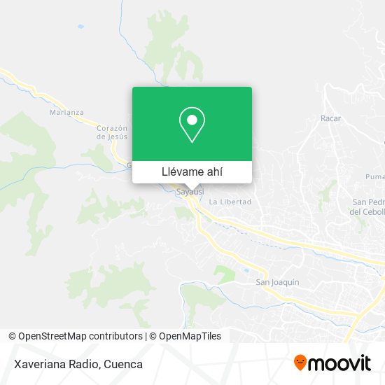 Mapa de Xaveriana Radio