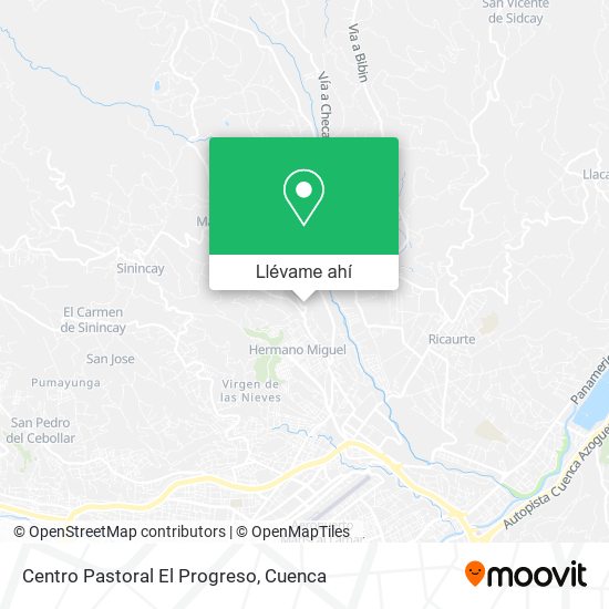 Mapa de Centro Pastoral El Progreso