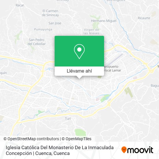 Mapa de Iglesia Católica Del Monasterio De La Inmaculada Concepción | Cuenca