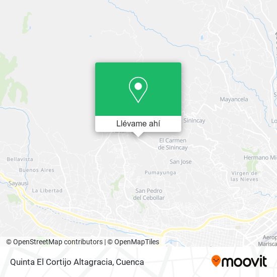 Mapa de Quinta El Cortijo Altagracia