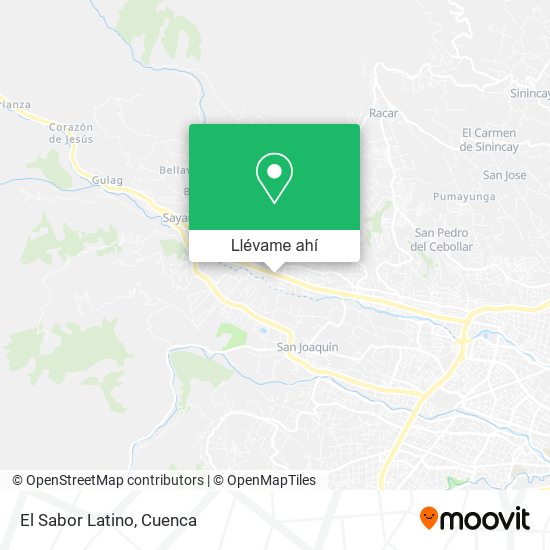 Mapa de El Sabor Latino