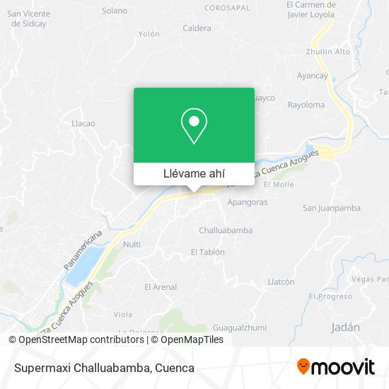 Mapa de Supermaxi Challuabamba