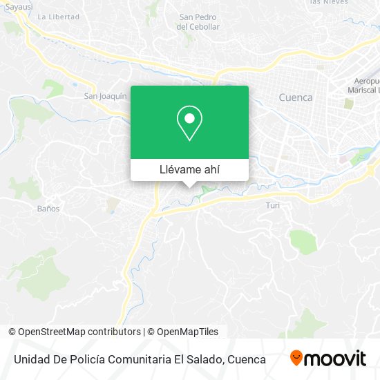 Mapa de Unidad De Policía Comunitaria El Salado