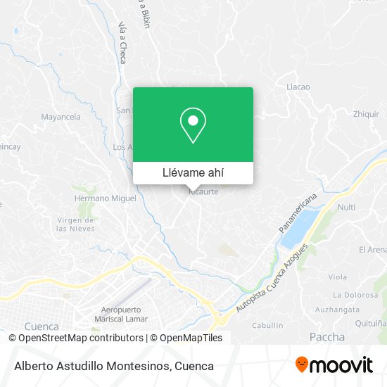 Mapa de Alberto Astudillo Montesinos