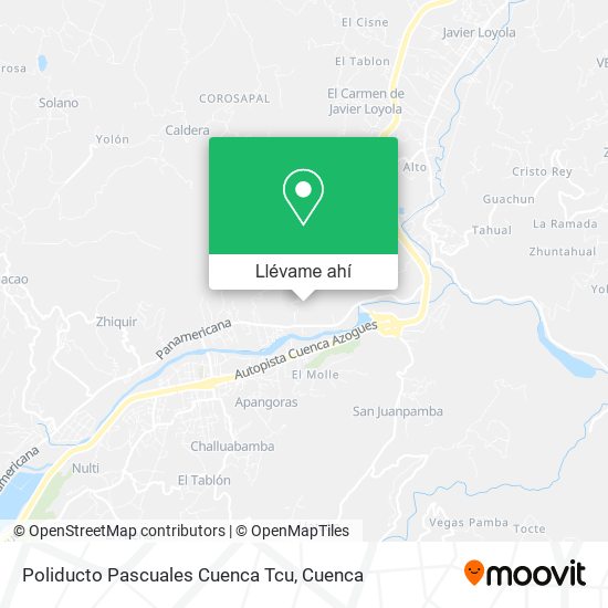 Mapa de Poliducto Pascuales Cuenca Tcu