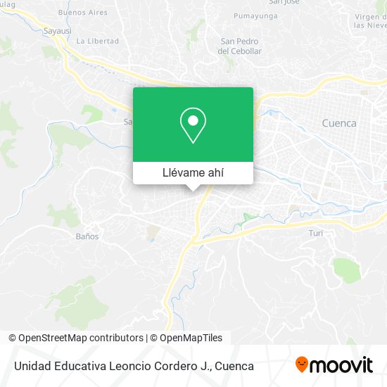 Mapa de Unidad Educativa Leoncio Cordero J.