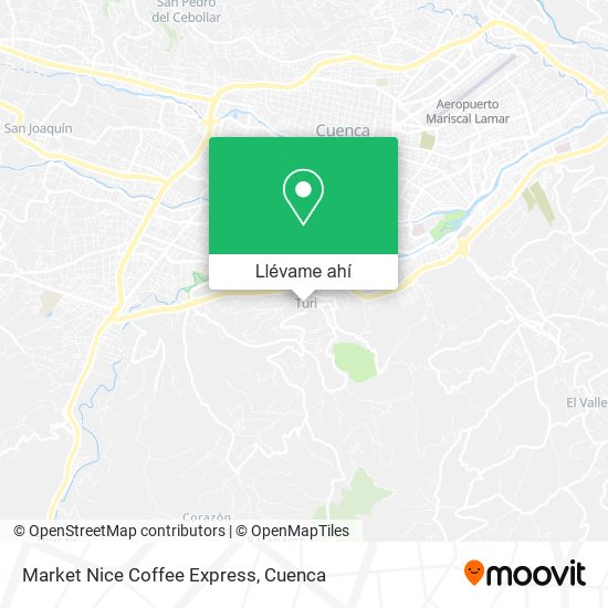 Mapa de Market Nice Coffee Express
