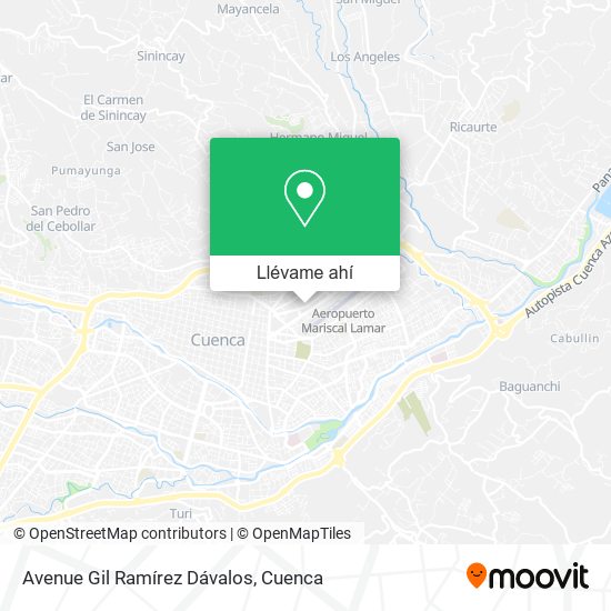 Mapa de Avenue Gil Ramírez Dávalos