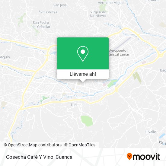 Mapa de Cosecha Café Y Vino