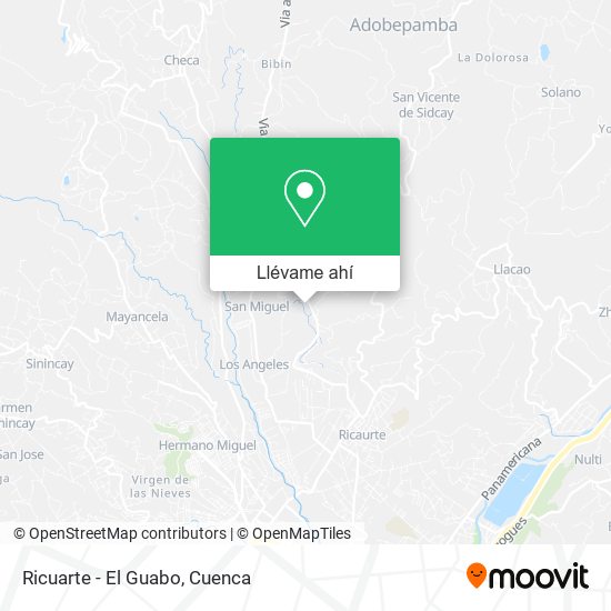 Mapa de Ricuarte - El Guabo