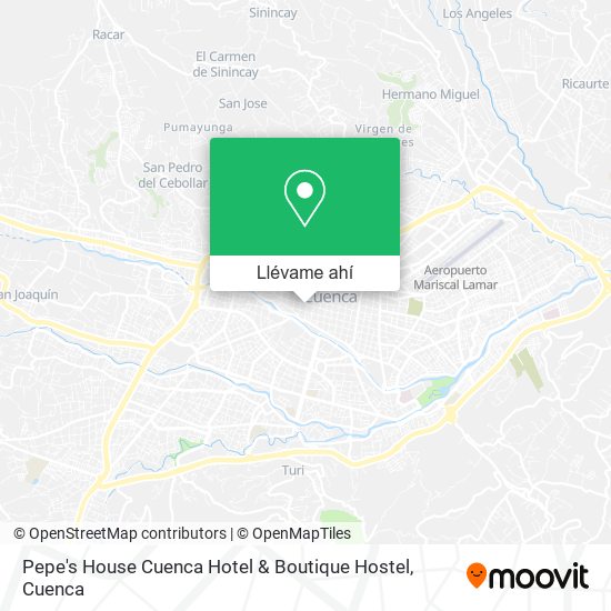 Mapa de Pepe's House Cuenca Hotel & Boutique Hostel