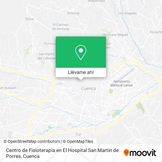 Mapa de Centro de Fisioterapia en El Hospital San Martin de Porres