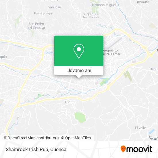 Mapa de Shamrock Irish Pub