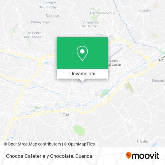 Mapa de Chocoa Cafeteria y Chocolate